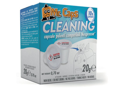 Scatola con 10 Capsule Mr Caps Cleaning Mr Caps compatibili con sistema Nespresso®*